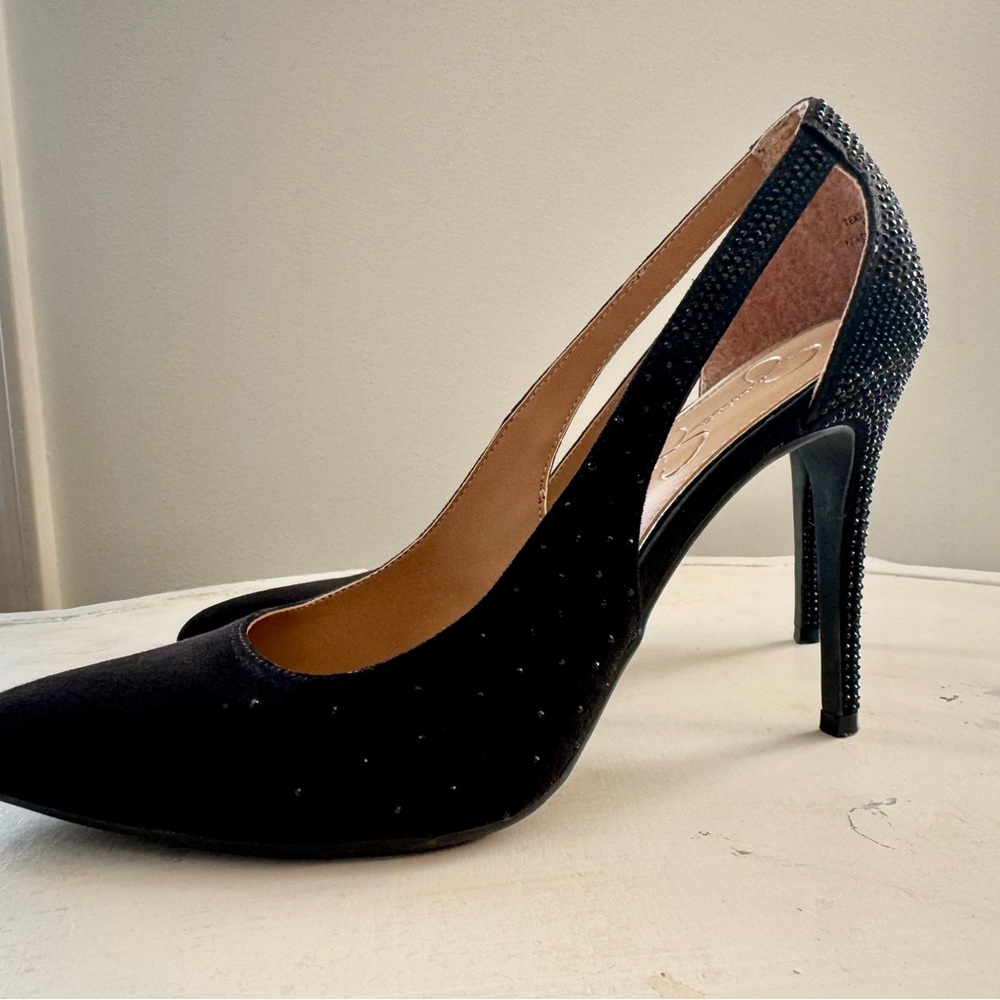Sparkly Black High Heels